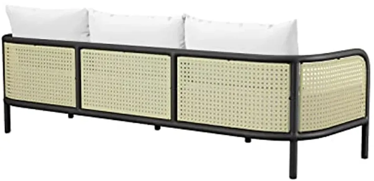 Modway Hanalei Outdoor Patio Sofa in Ivory White