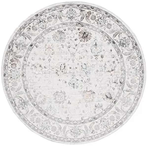 SAFAVIEH Bel Air Collection 6'7" Round Grey/Beige BLA210F Oriental Shabby Chic Area Rug