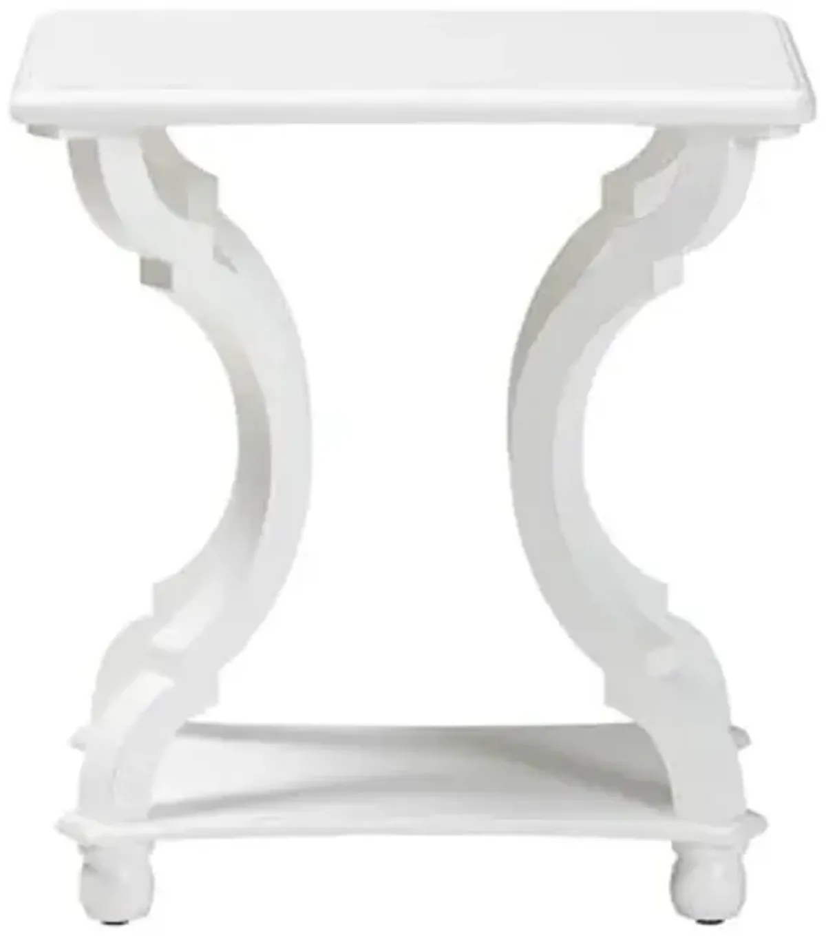 Baxton Studio Cianna Classic and Traditional White Wood End Table White/Wood
