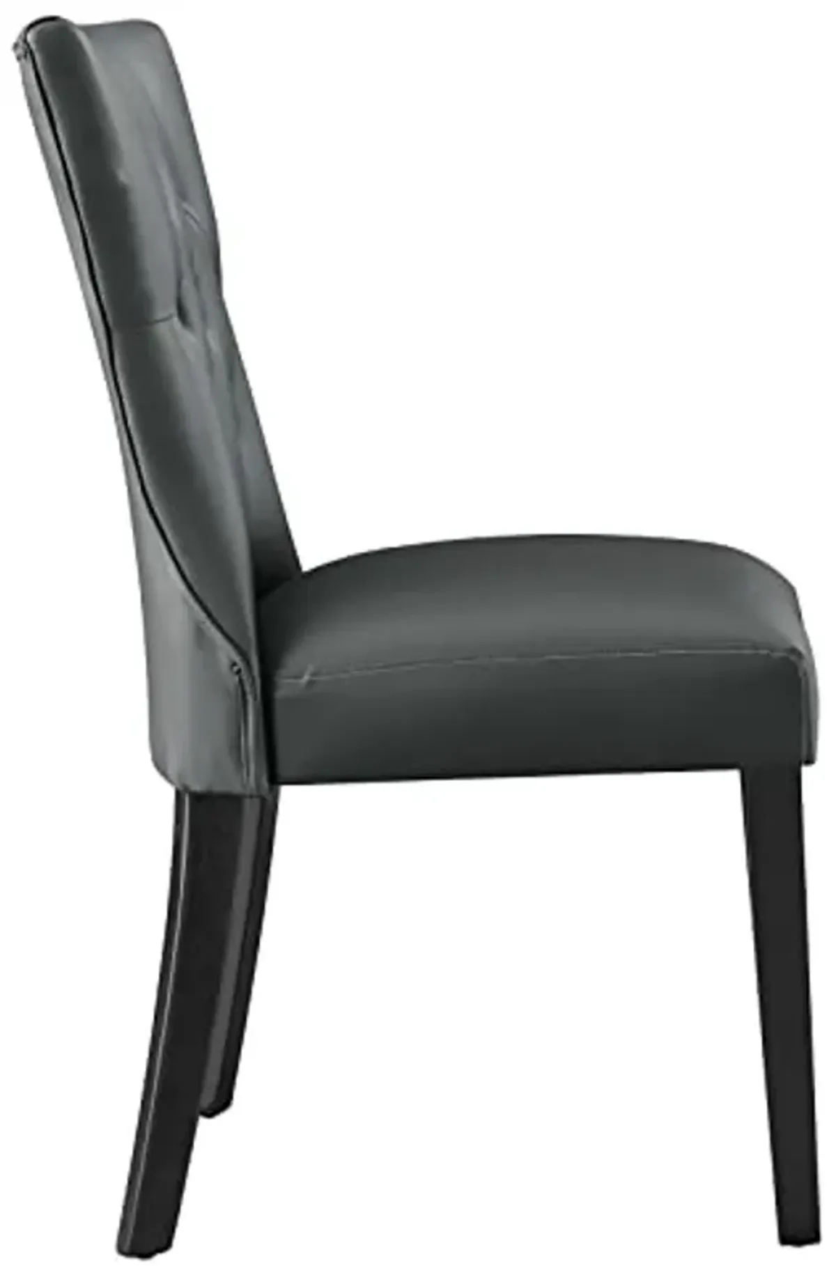 Modway EEI-812-GRY Silhouette Dining Vinyl Side Chair, Gray