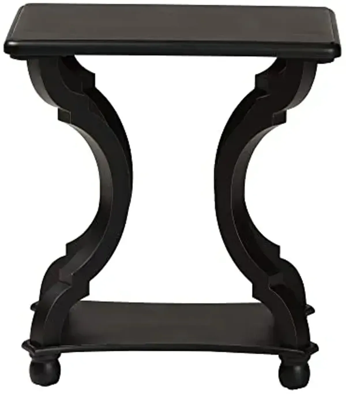 Baxton Studio Cianna End Table, 1-Shelf, Black