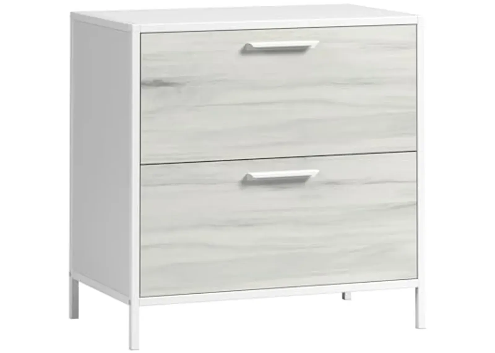 Sauder Boulevard Cafe 2-Drawer Lateral File Cabinet, White Finish