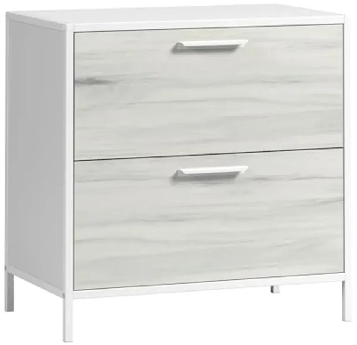 Sauder Boulevard Cafe 2-Drawer Lateral File Cabinet, White Finish