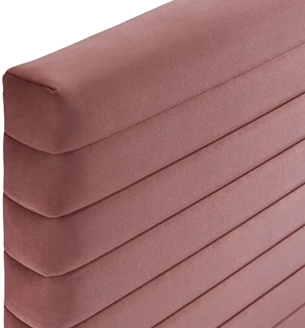 Modway Tranquil Modern Performance Velvet Full/Queen Headboard in Dusty Rose