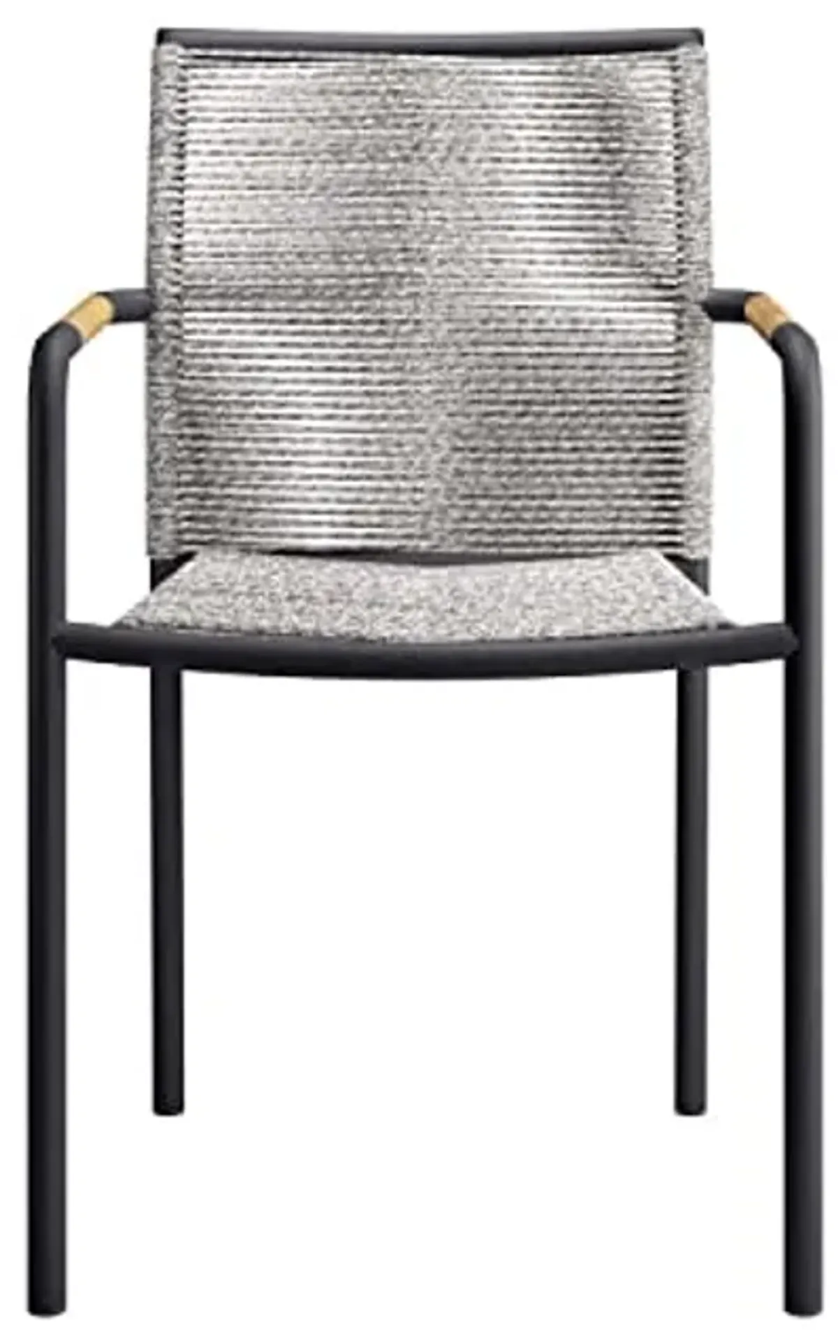 Modway Serenity Aluminum Outdoor Patio Armchairs in Light Gray (Set of 2)