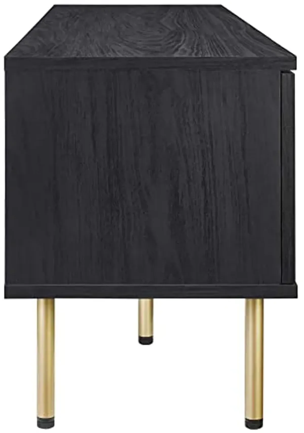 Modway Cambria Rattan and Particleboard TV Stand for TVs up to 60" in Black