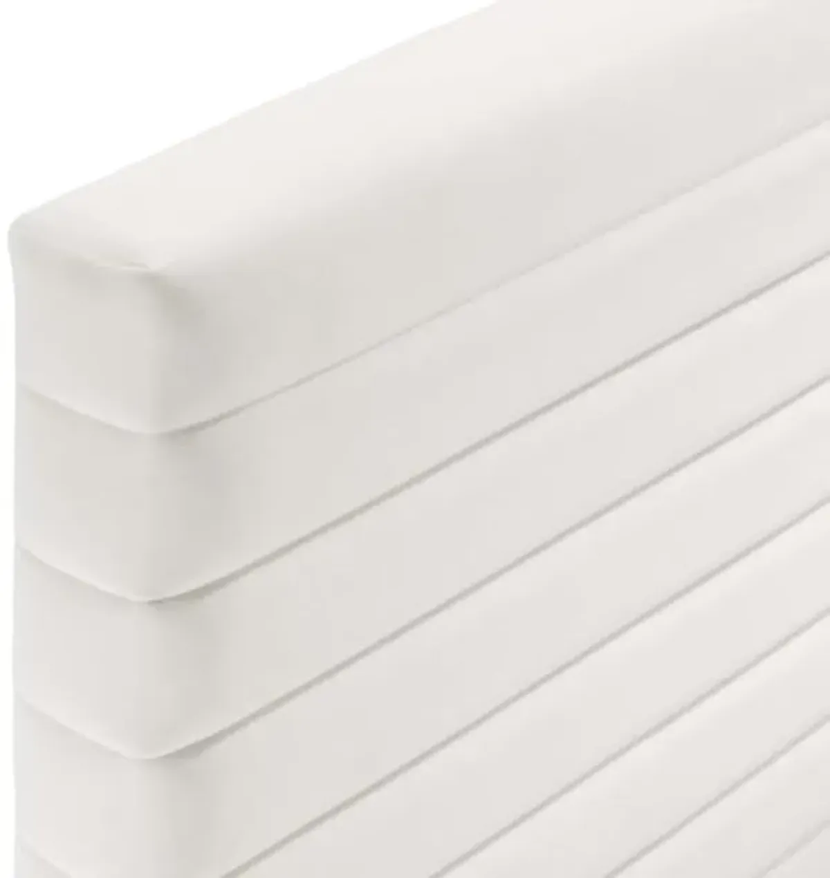 Modway Tranquil Upholstered Wood King/California King Headboard in White