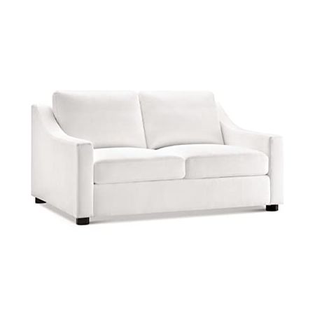 Abbyson Living Transitional Stain-Resistant Fabric Loveseat (White)