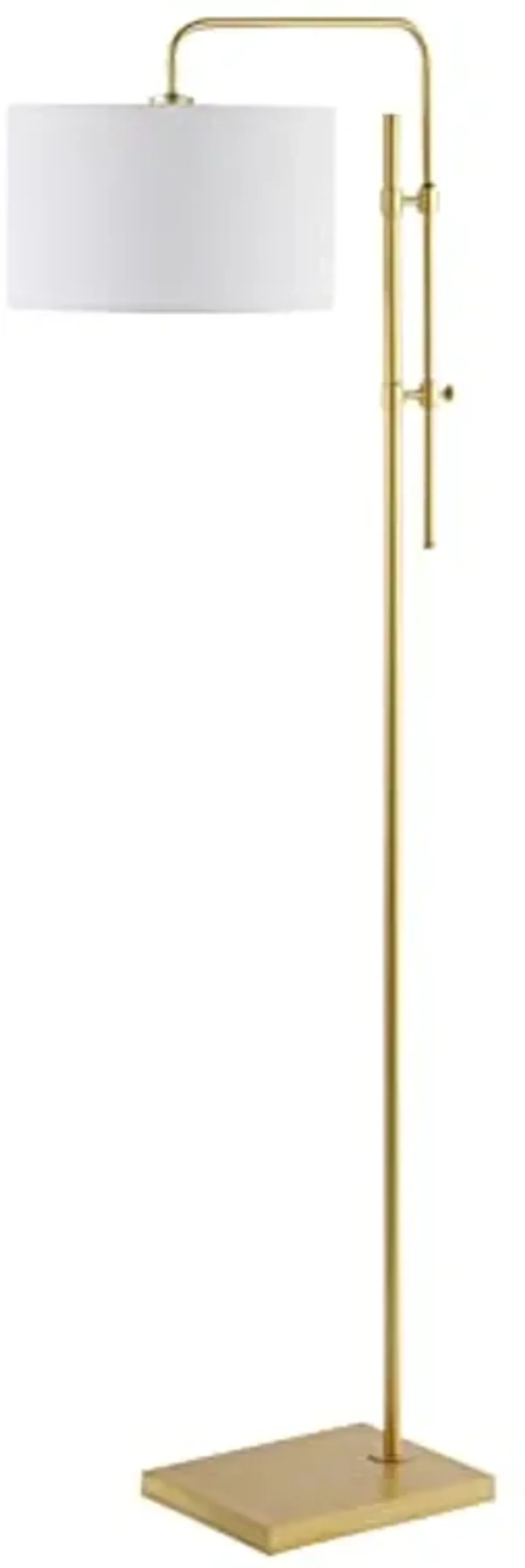 SAFAVIEH Lighting Collection Idra Contemporary Gold 62-inch Floor Lamp (LED Bulb Included)