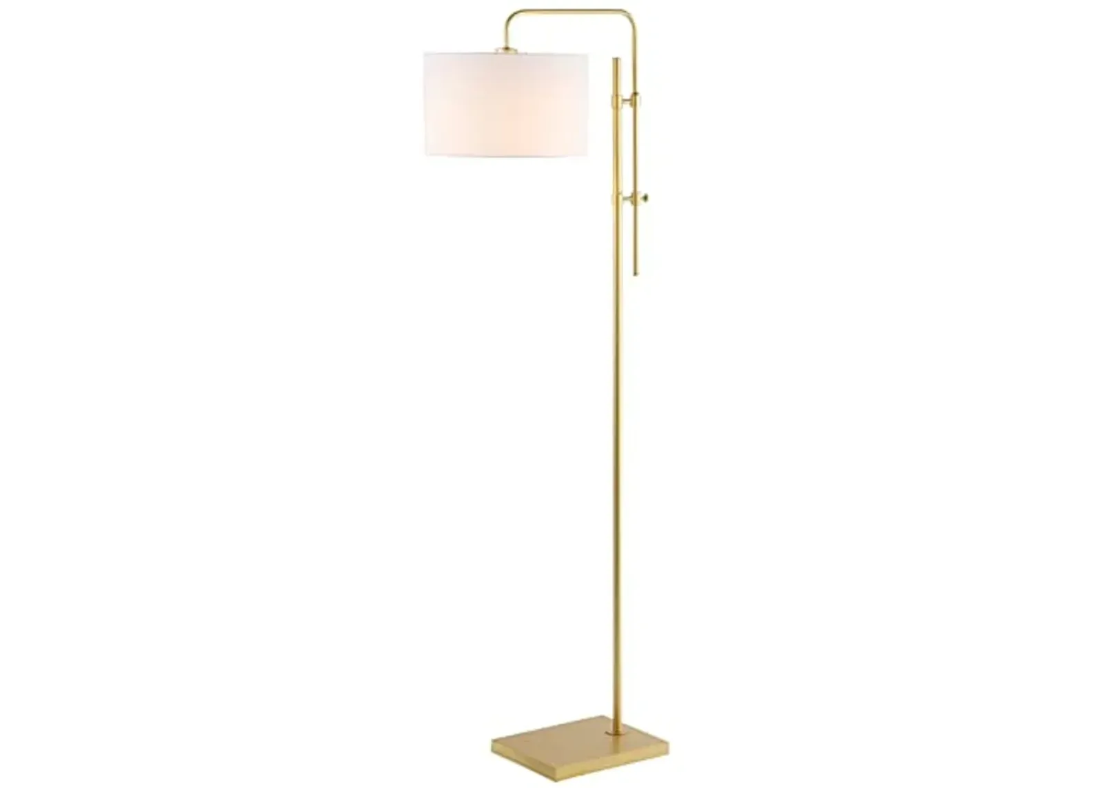 SAFAVIEH Lighting Collection Idra Contemporary Gold 62-inch Floor Lamp (LED Bulb Included)