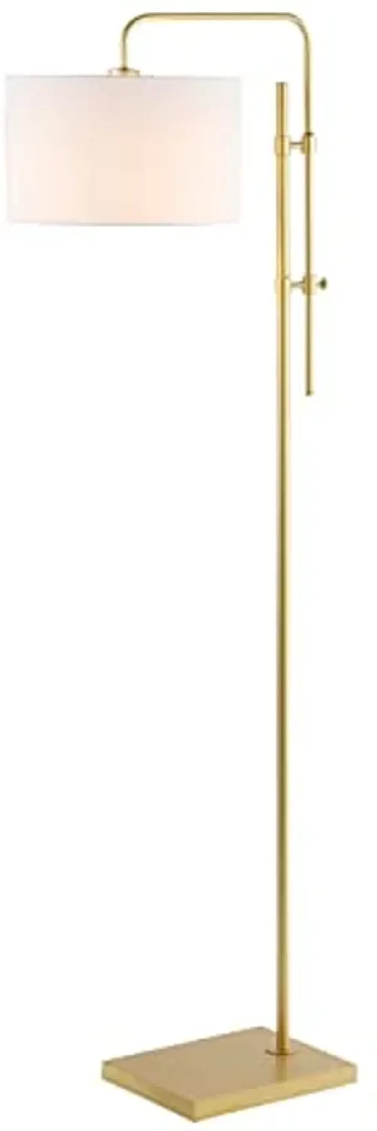 SAFAVIEH Lighting Collection Idra Contemporary Gold 62-inch Floor Lamp (LED Bulb Included)