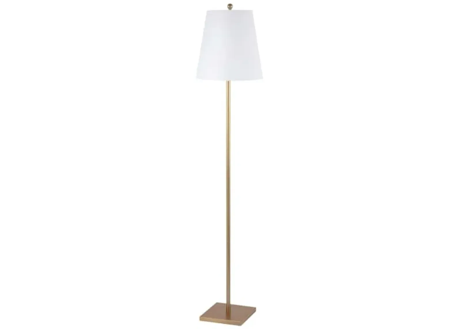 Safavieh Lighting Collection Geralt Contemporary Gold 69-inch Floor Lamp (LED Bulb Included)