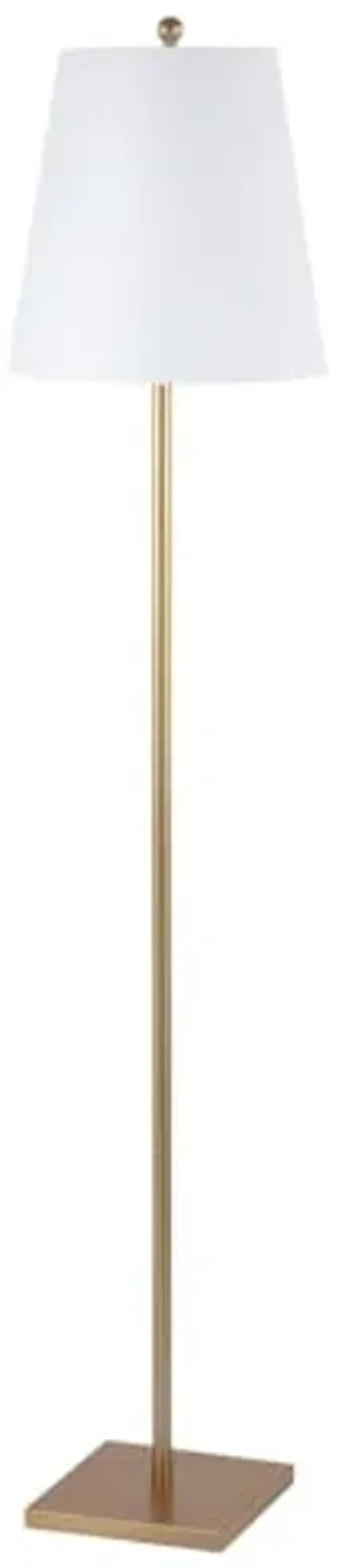 Safavieh Lighting Collection Geralt Contemporary Gold 69-inch Floor Lamp (LED Bulb Included)