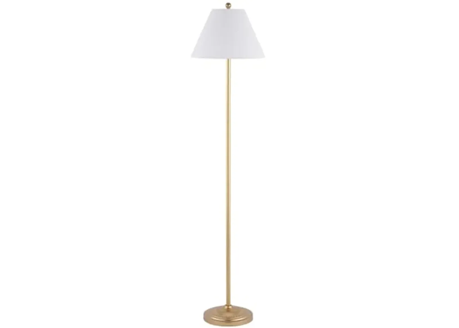 Safavieh Lighting Collection Hallie Contemporary Gold 68-inch Floor Lamp (LED Bulb Included)