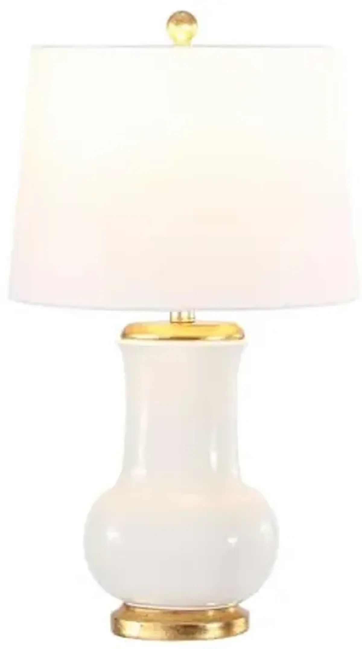 SAFAVIEH Lighting Collection Emberson Ivory/Gold 24-inch Table Lamp