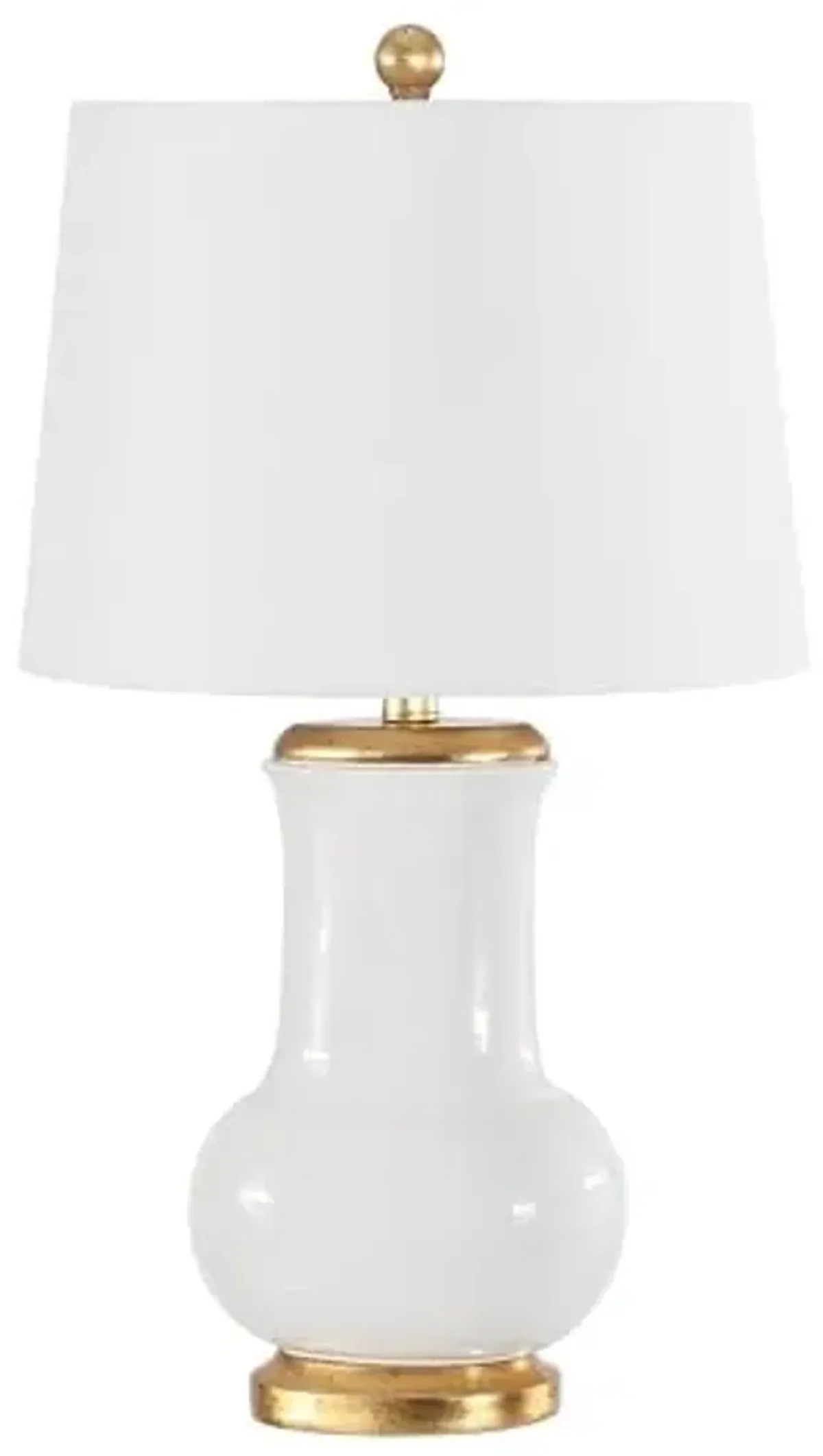 SAFAVIEH Lighting Collection Emberson Ivory/Gold 24-inch Table Lamp