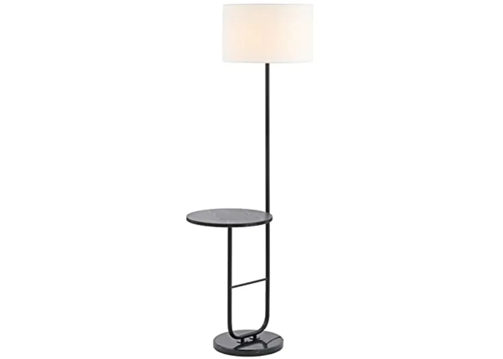 SAFAVIEH Lighting Collection Admir Modern Black 61-inch Tray Table Floor Lamp (LED Bulb Included)