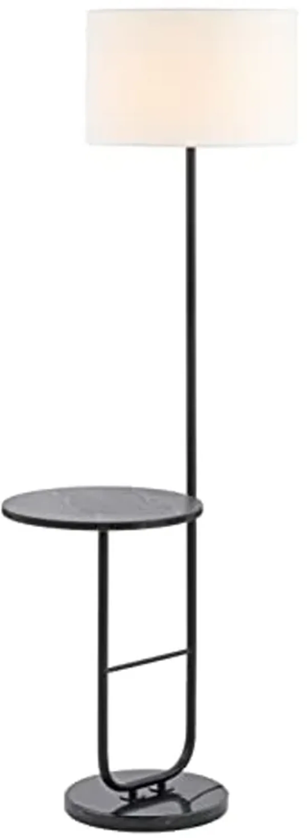 SAFAVIEH Lighting Collection Admir Modern Black 61-inch Tray Table Floor Lamp (LED Bulb Included)