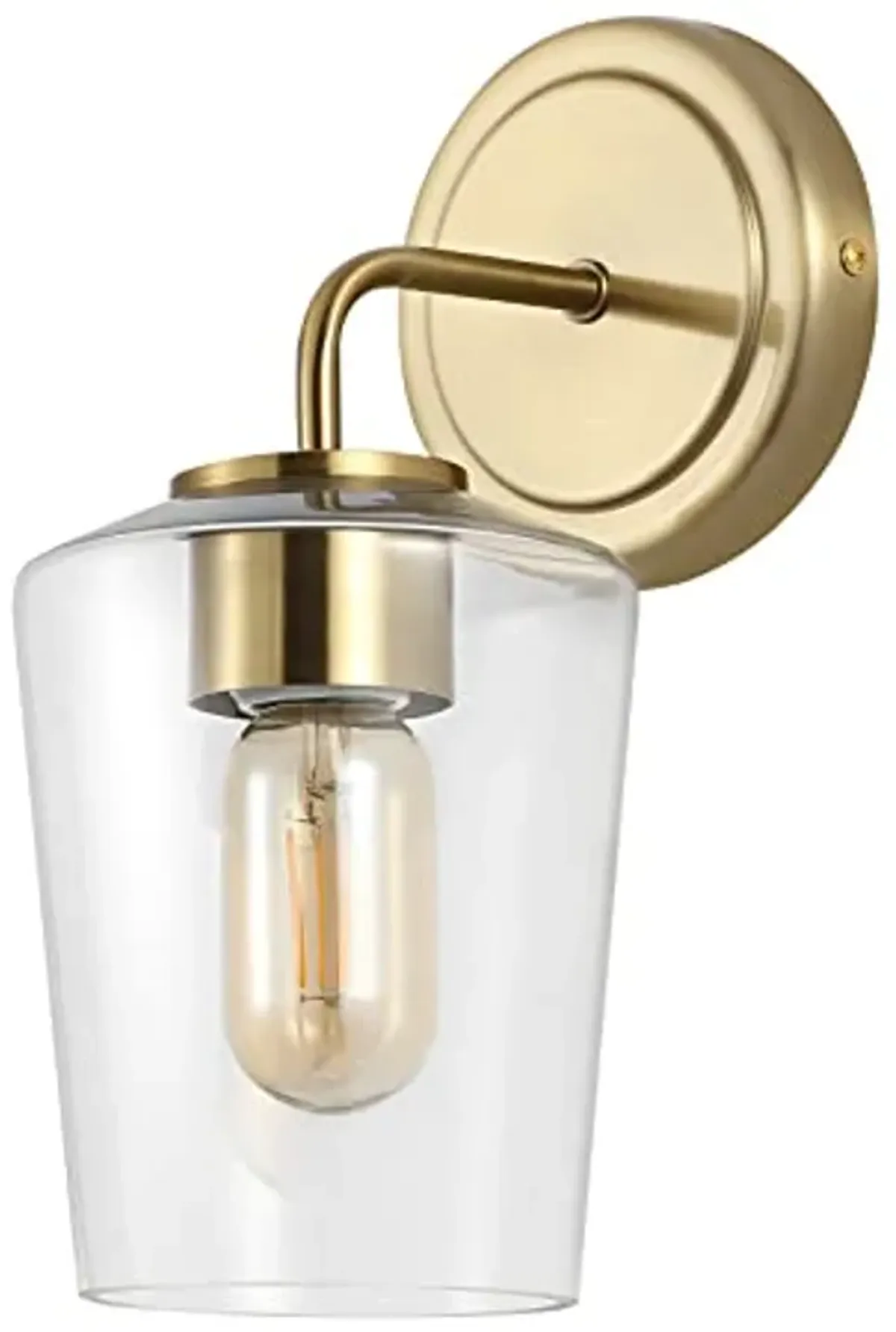 SAFAVIEH Lighting Collection Prospect Contemporary Brass Single Wall Sconce