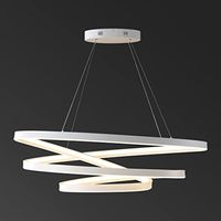 Safavieh Couture Lighting Collection Brianne Modern White Infinity LED Chandelier