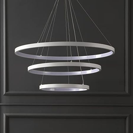 Safavieh Couture Lighting Collection Meranda Modern White 3-Tier LED Chandelier