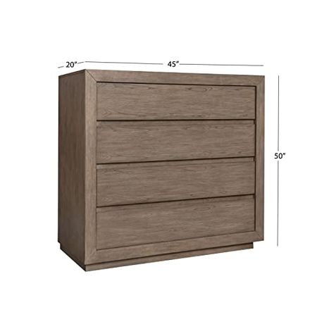 Abbyson Living Weathered Gray 4 Drawer Chest