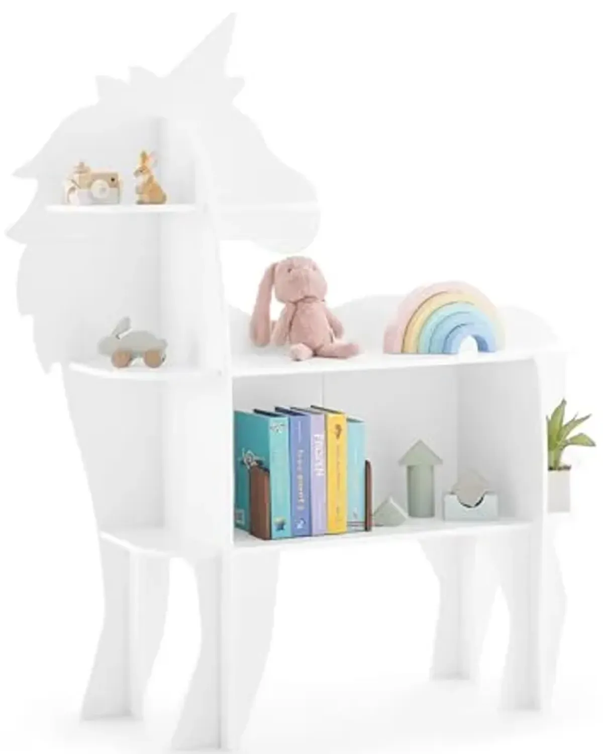 Delta Children Unicorn Bookcase - Greenguard Gold Certified, White