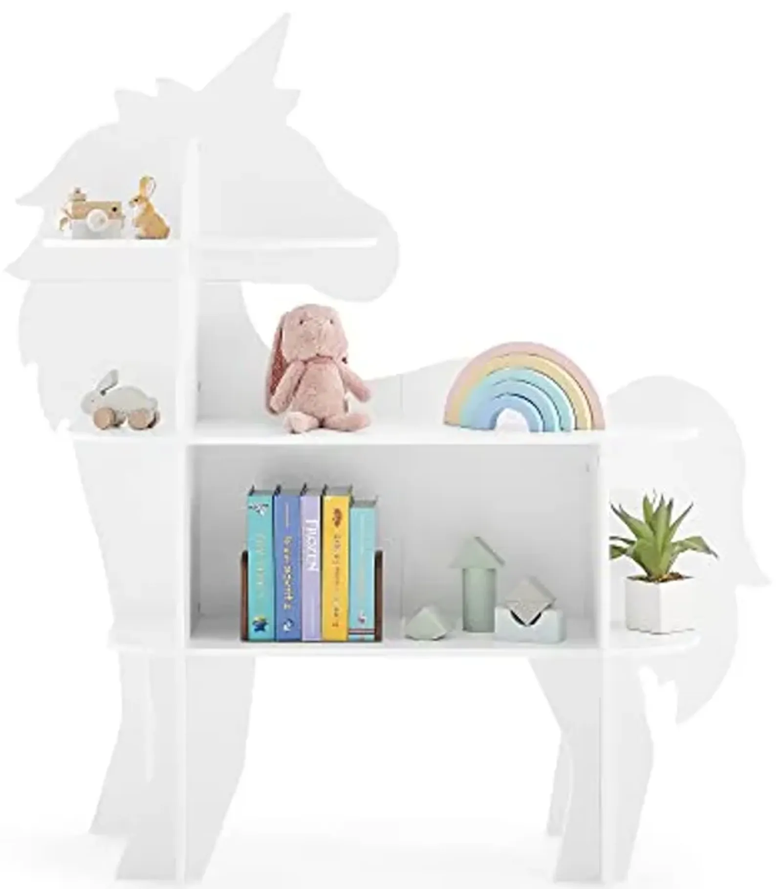 Delta Children Unicorn Bookcase - Greenguard Gold Certified, White