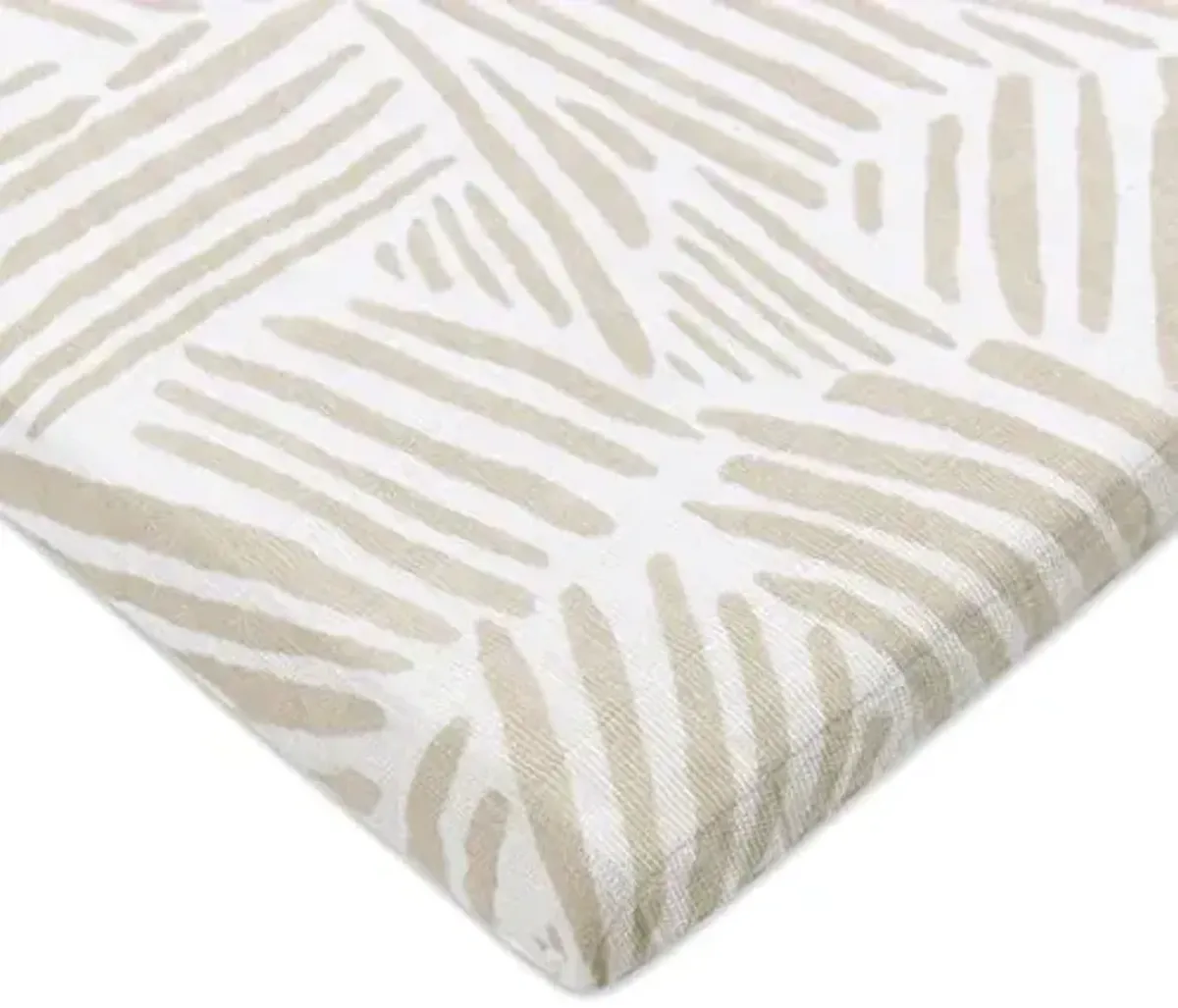 Babyletto Muslin Baby Bassinet Sheets for Girls & Boys - GOTS Certified Breathable Organic Cotton Cover - 360° Fitted, Soft, Gentle & Cozy Rectangle Bedside Bassinet Sheets - Oat Stripe
