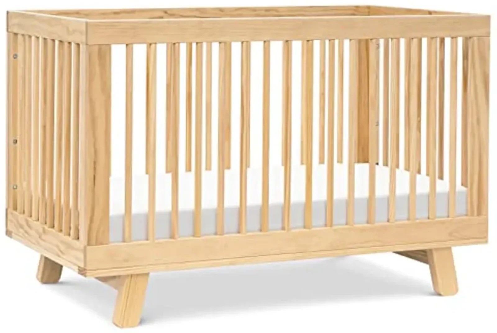 Babyletto Hudson 3-in-1 Convertible Crib with Toddler Bed Conversion Kit in Natural, Greenguard Gold Certified