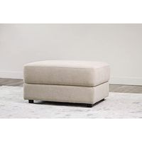 Abbyson Living Stain-Resistant Fabric Ottoman (Sand)