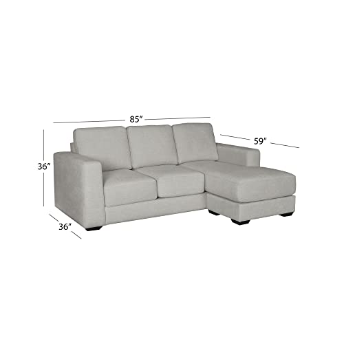 Abbyson Living StainResistant Fabric Reversible Sofa Chaise Sectional
