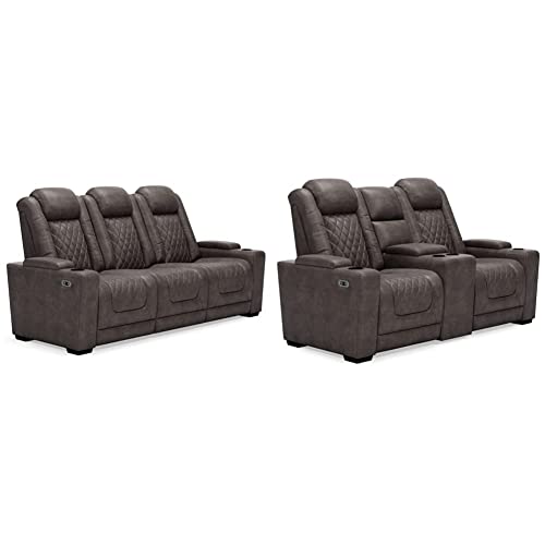 Signature Design by Ashley Hyllmont Power RecliningSofa with Adjustable