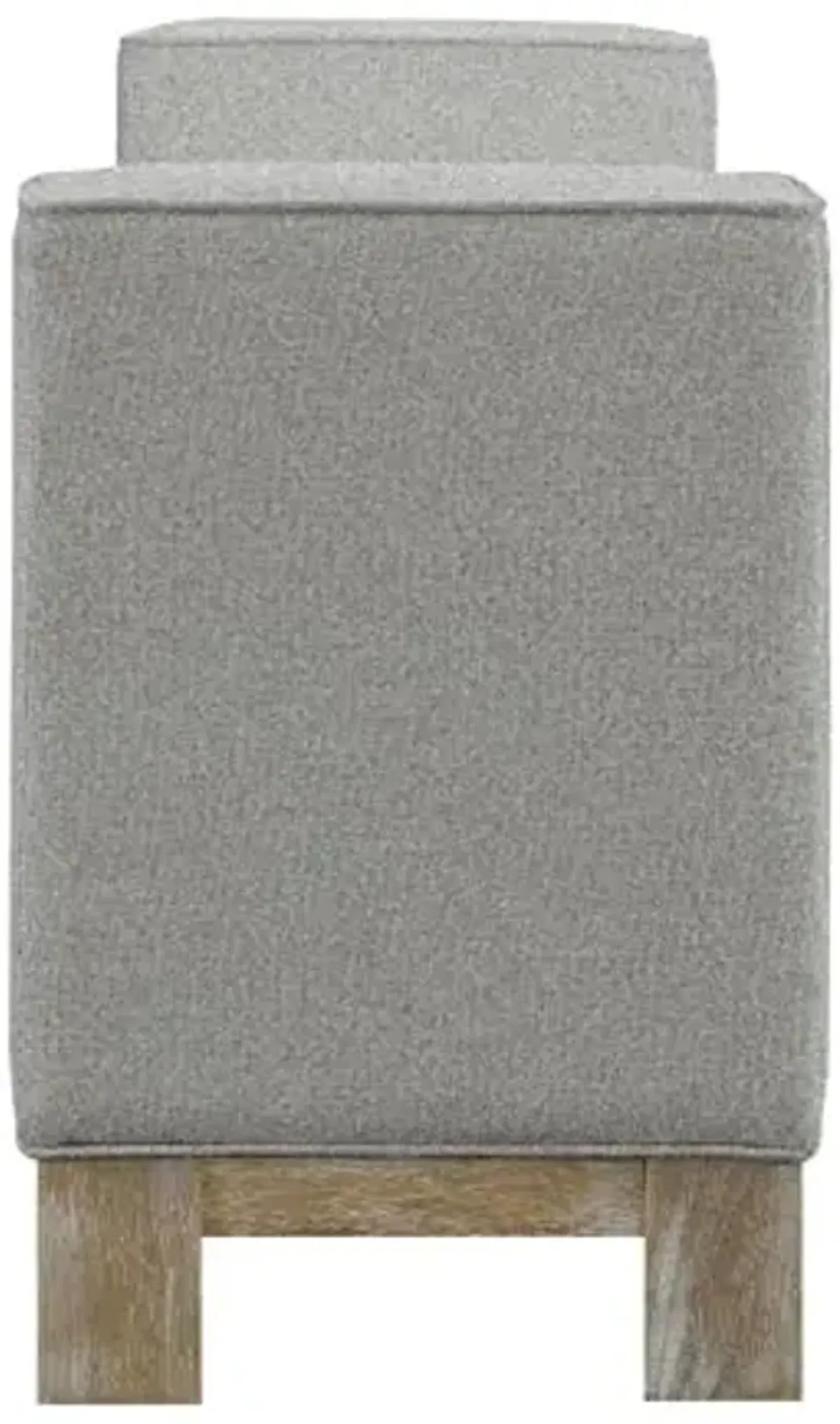 Abbyson Living Stain-Resistant Queen Bedroom Bench (Gray)