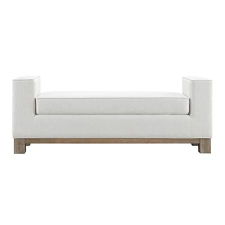 Abbyson Living Stain-Resistant King Bedroom Bench (Ivory)