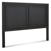 Signature Design by Ashley Foyland Contemporary Panel Headboard ONLY, King/California King, Black