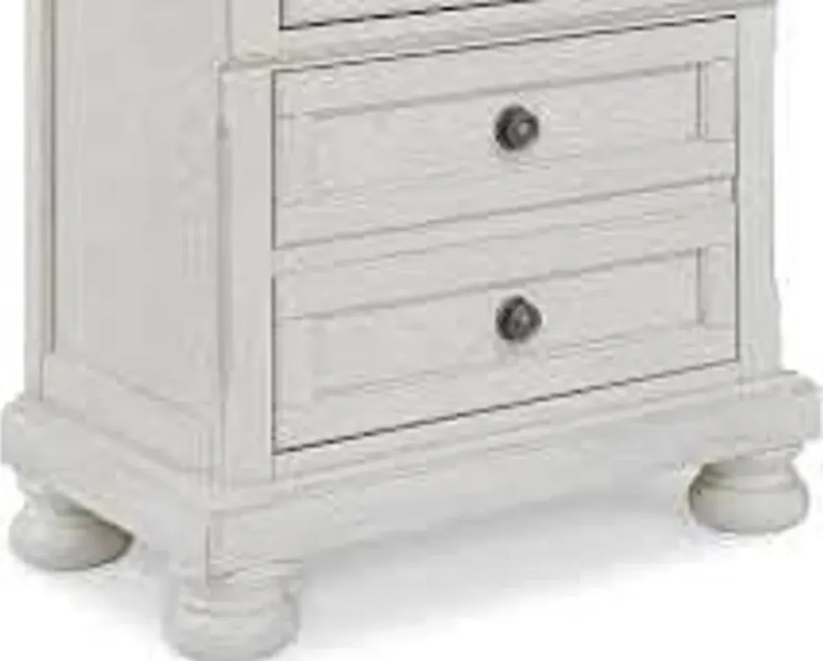 Signature Design by Ashley Robbinsdale Coastal Under Bed Storage with Casters ONLY, White