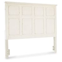 Signature Design by Ashley Braunter Farmhouse Panel Headboard ONLY, Queen, White