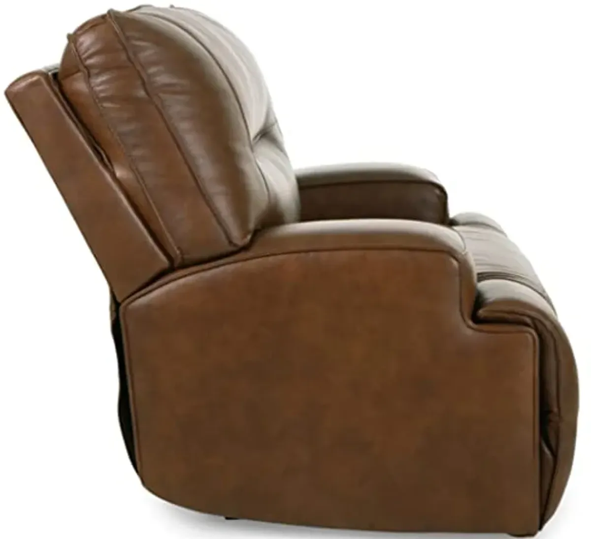 Signature Design by Ashley Francesca Modern Leather Power Recliner with Adjustable Headrest, Dark Brown