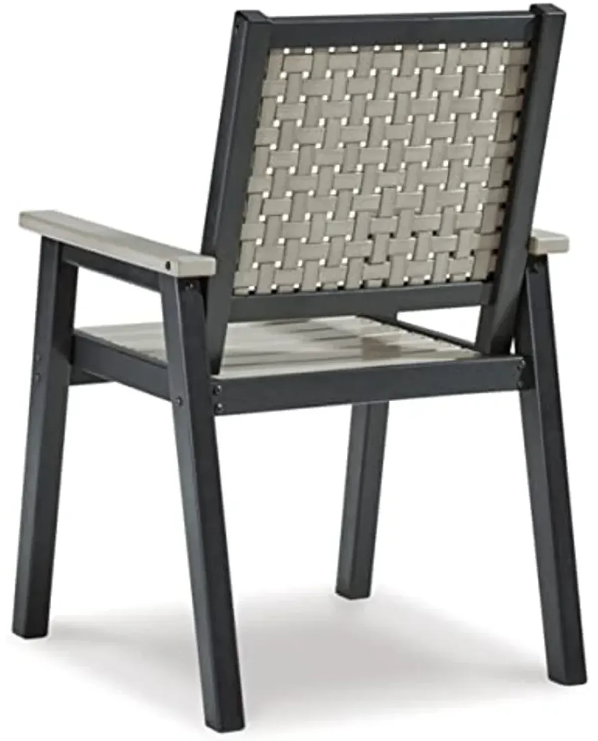 Signature Design by Ashley Mount Valley Arm Chair, 2 Count, Light Brown & Black