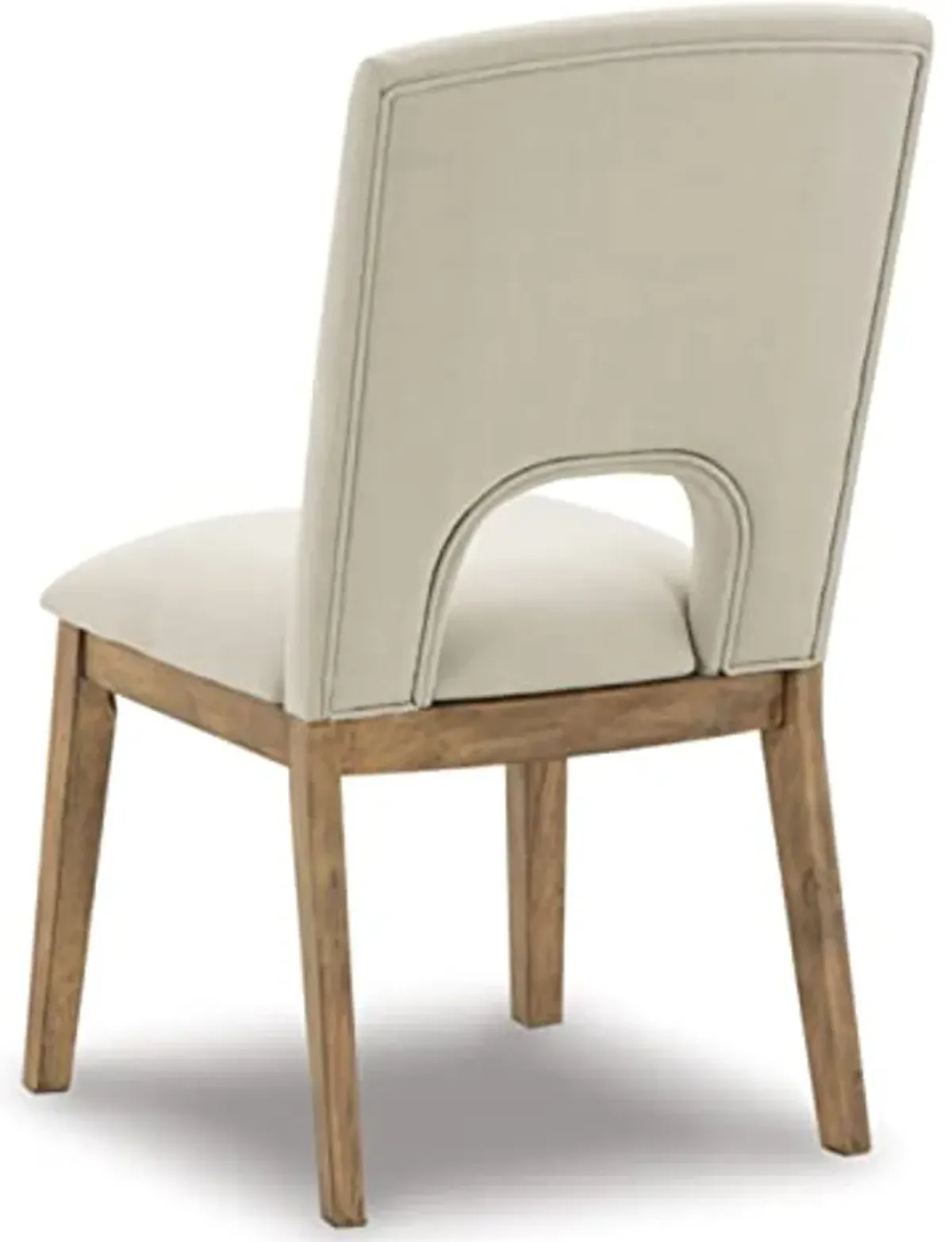 Signature Design by Ashley Dakmore Dining Upholstered Side Chair, 2 Count, Light Brown & Beige