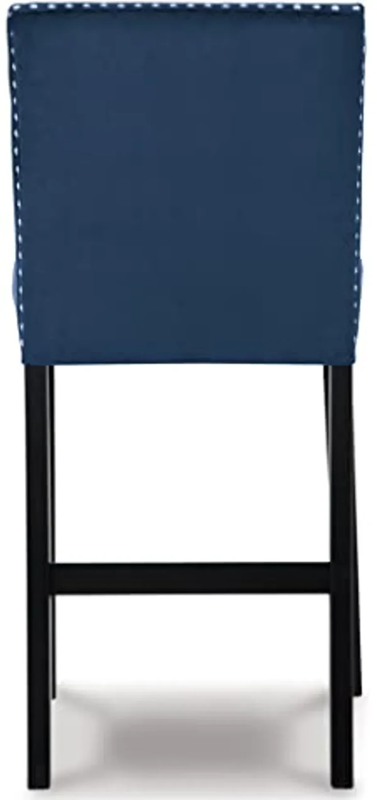 Signature Design by Ashley Cranderlyn Urban Counter Height Table Set with Upholstered Bar Stools, Set of 5, Black & Blue