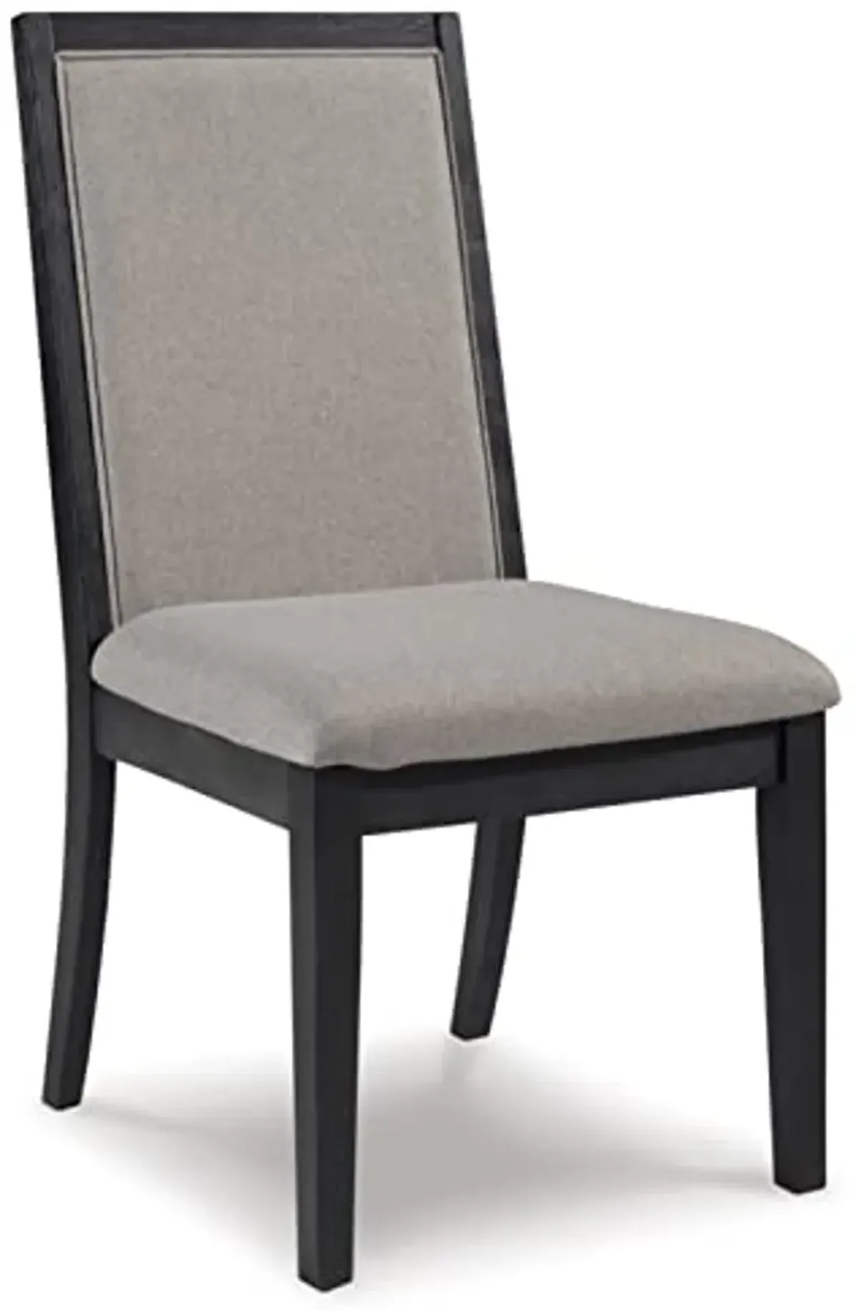 Signature Design by Ashley Foyland Dining Upholstered Side Chair, Set of 2, Black & Gray