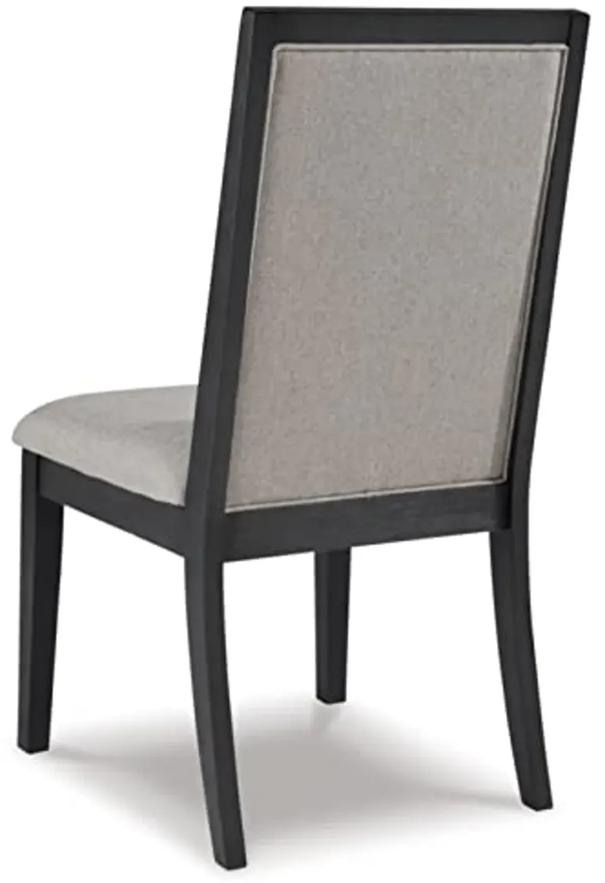 Signature Design by Ashley Foyland Dining Upholstered Side Chair, Set of 2, Black & Gray