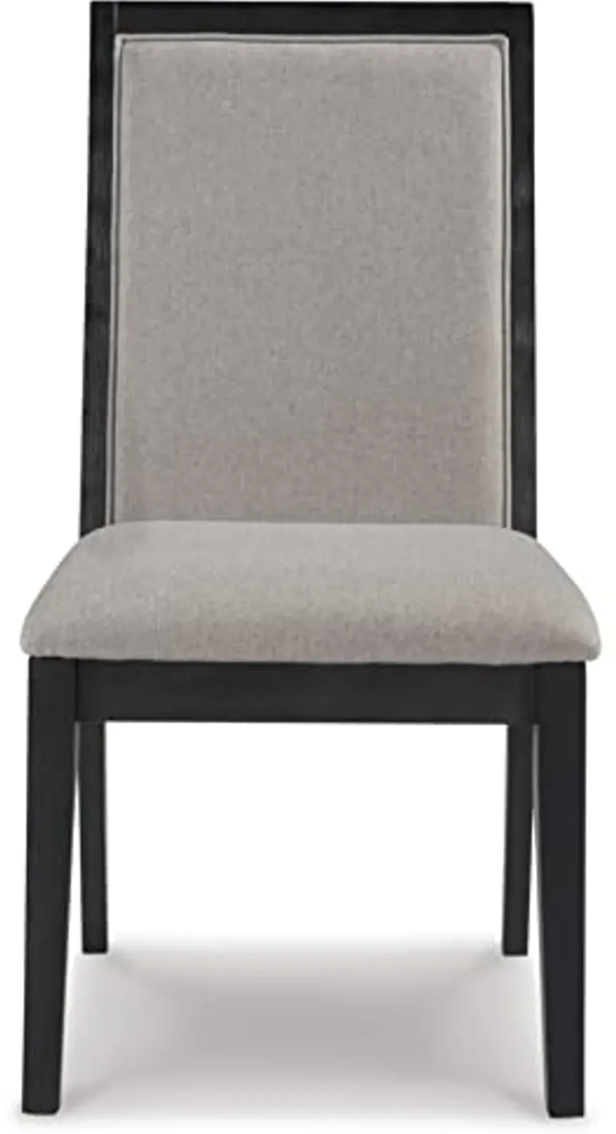 Signature Design by Ashley Foyland Dining Upholstered Side Chair, Set of 2, Black & Gray