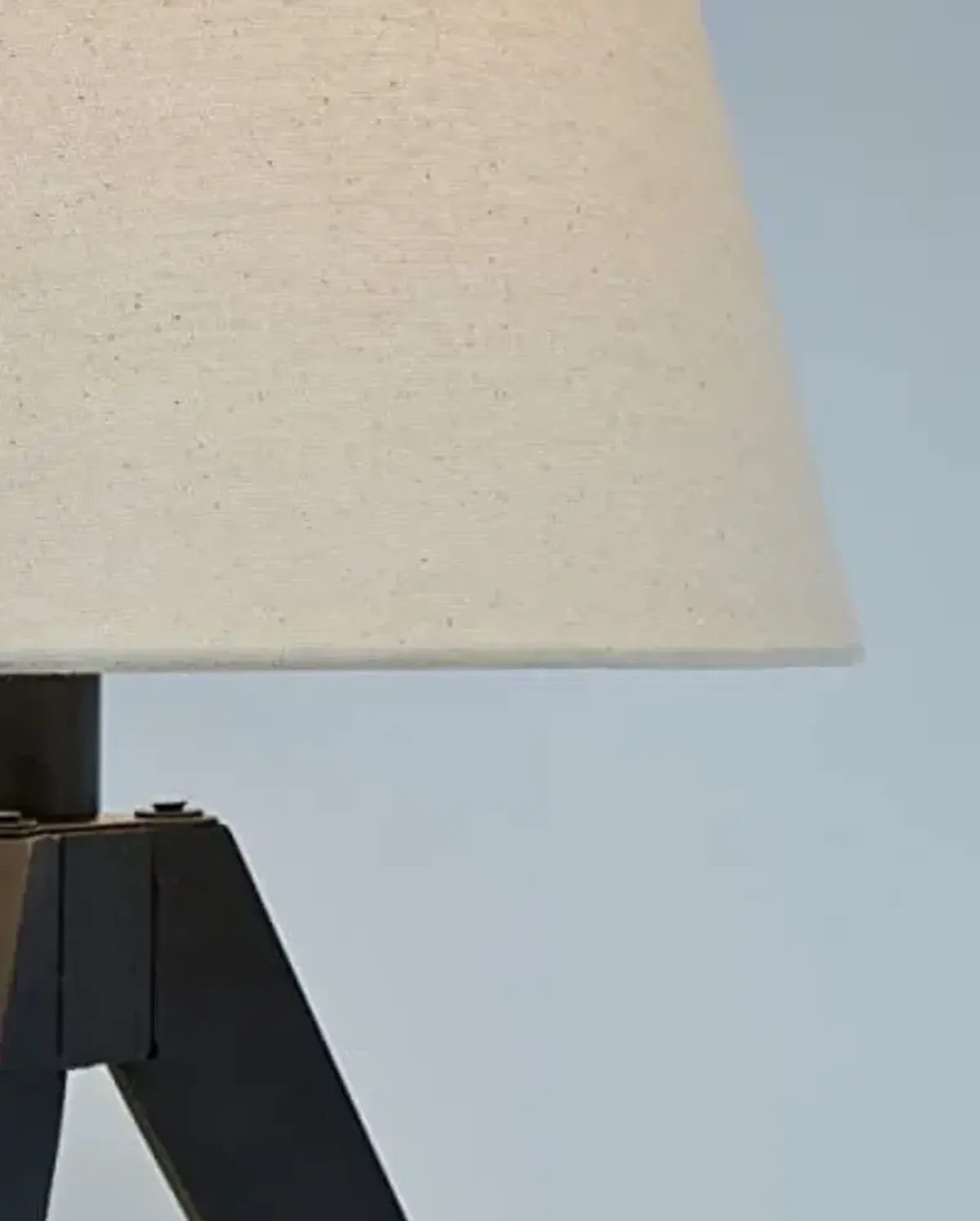 Signature Design by Ashley Laifland 24" Mid Century Modern Wood Table Lamp Set, 2 Count, Black & Beige