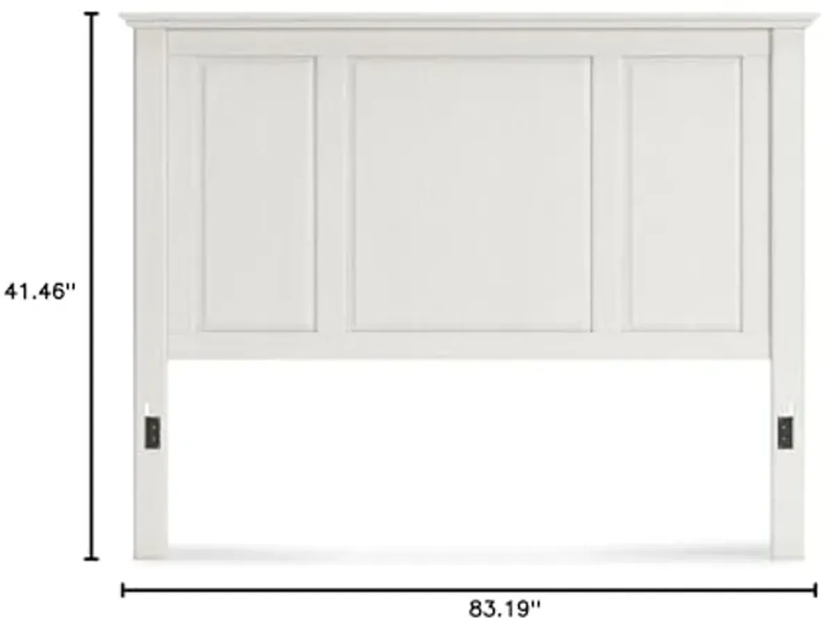 Signature Design by Ashley Grantoni Coastal Panel Headboard ONLY, King, White