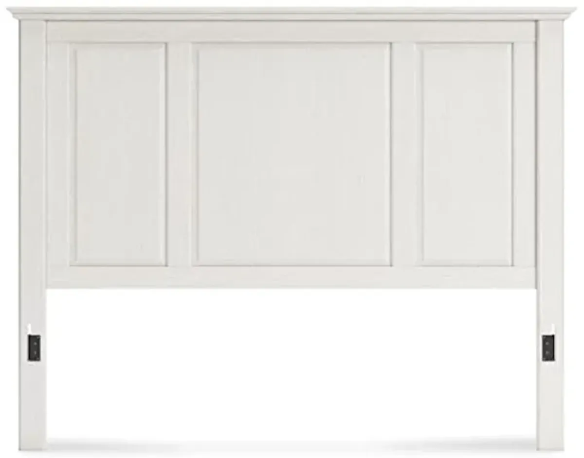 Signature Design by Ashley Grantoni Coastal Panel Headboard ONLY, King, White