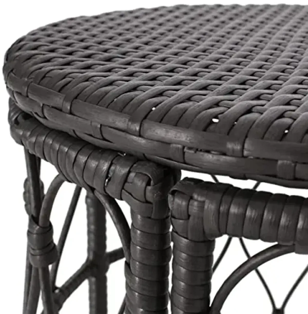 Christopher Knight Home Bruce Outdoor Coffee Table - Wicker - Gray