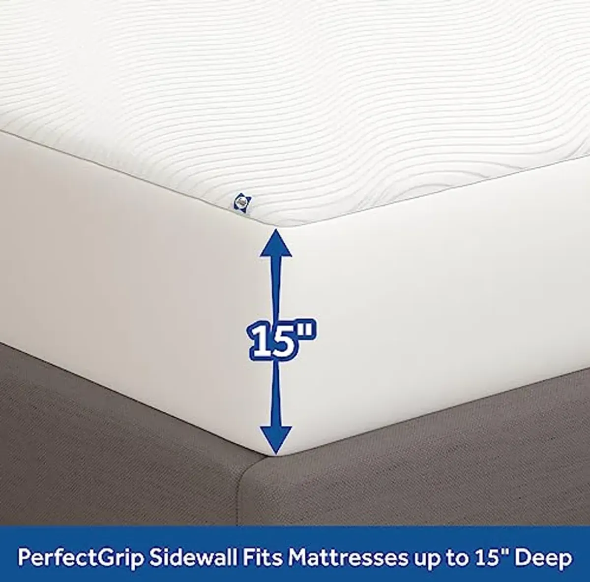 Sealy Complete Protection Mattress Protector- Twin Size Stain Protection Waterproof Machine Washable Cover